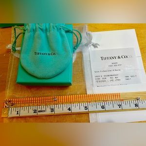 Tiffany and Co Elsa Peretti® Color by the Yard Pink Sapphire Bracelet in Silver